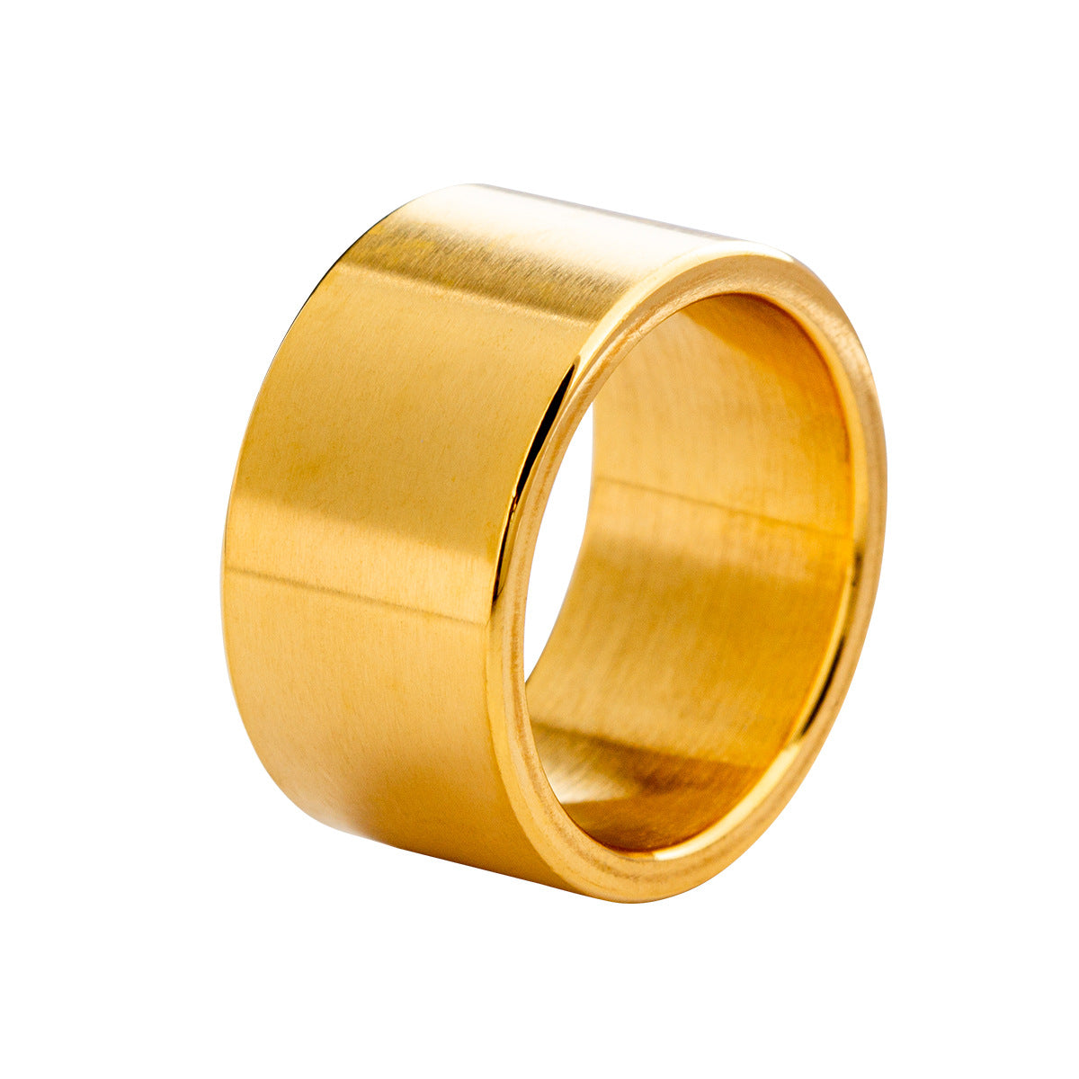 Men's Wide Sand Matte Titanium Steel Wedding Rings