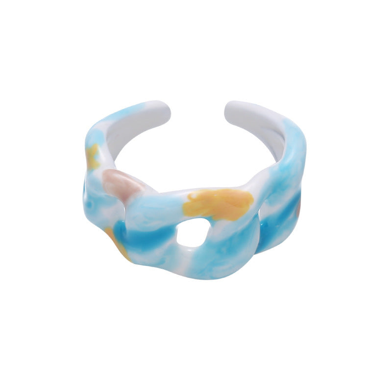Female Affordable Luxury Style High-grade Drop Oil Rings