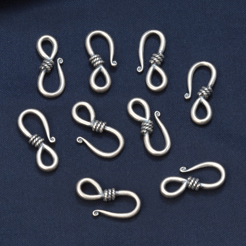 Durable Buckle Button Retro Antique Finish Pendants