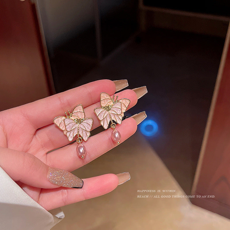 Women's Needle Elegant Long Tassel Thin Effect Earrings