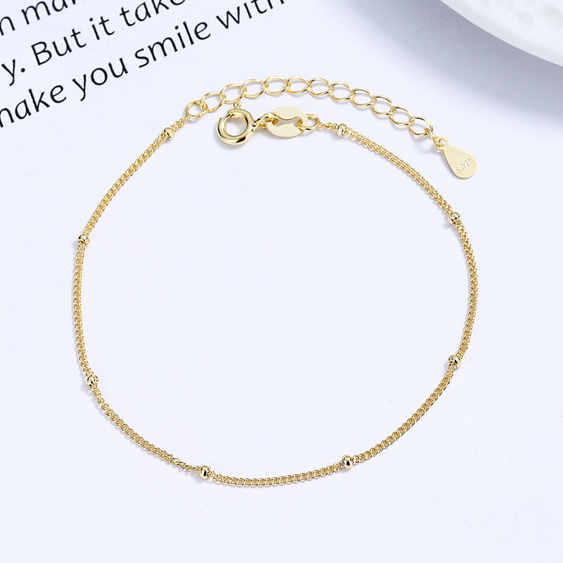 Women's Style Sterling Sier Fine Horsewhip Chain Bracelets