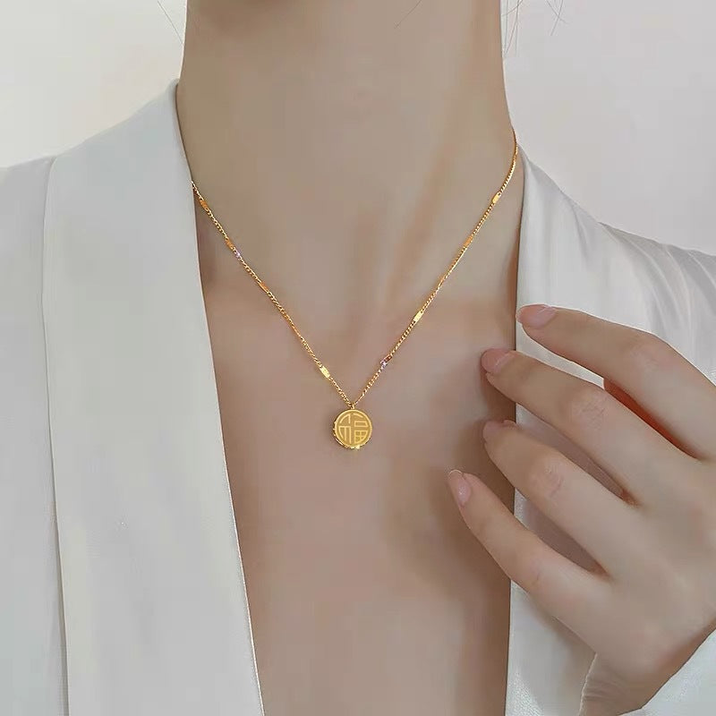 Clavicle Chain National Gift For Girlfriends Necklaces