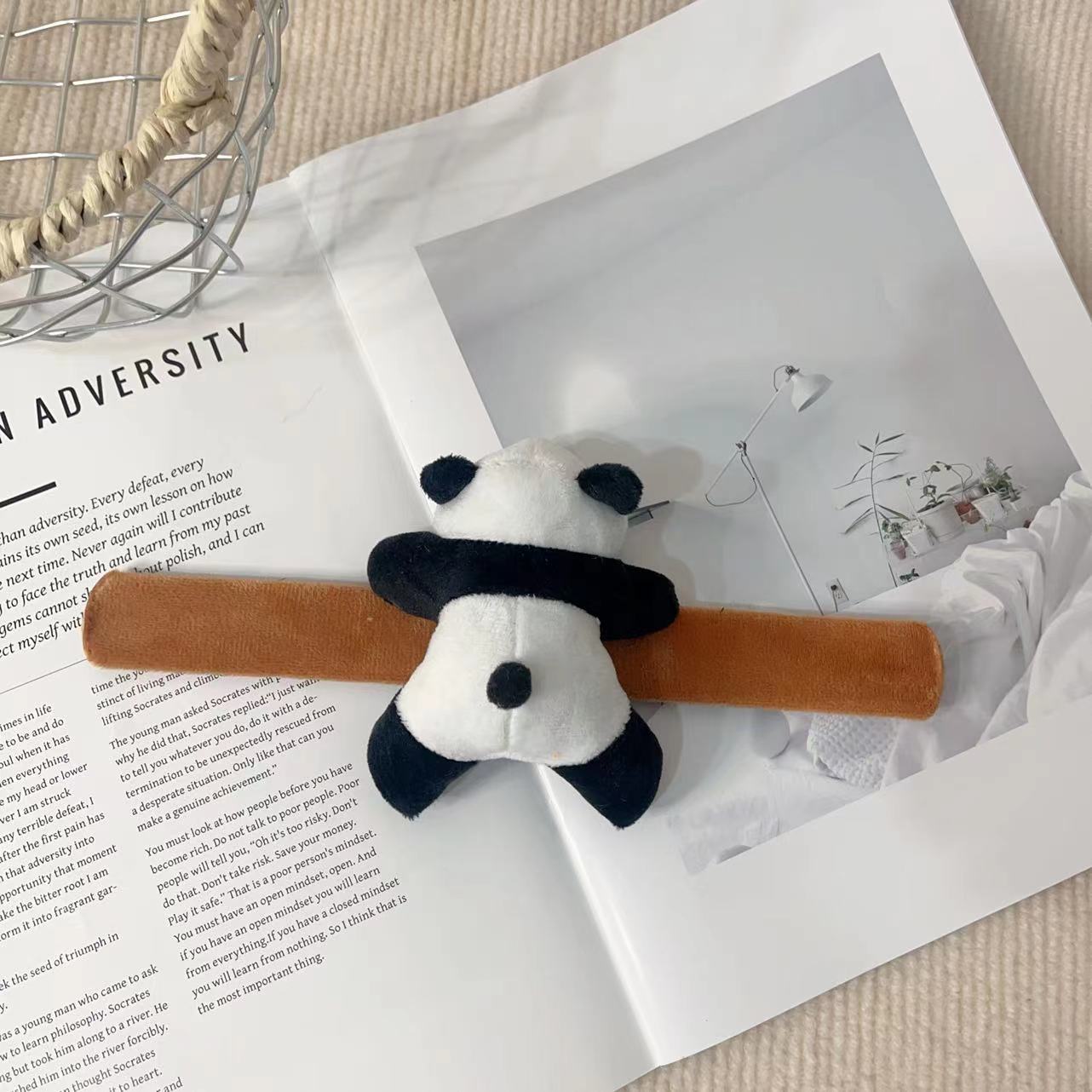 Doll Pop Cartoon Cute Leaning Bear Tourist Bracelet