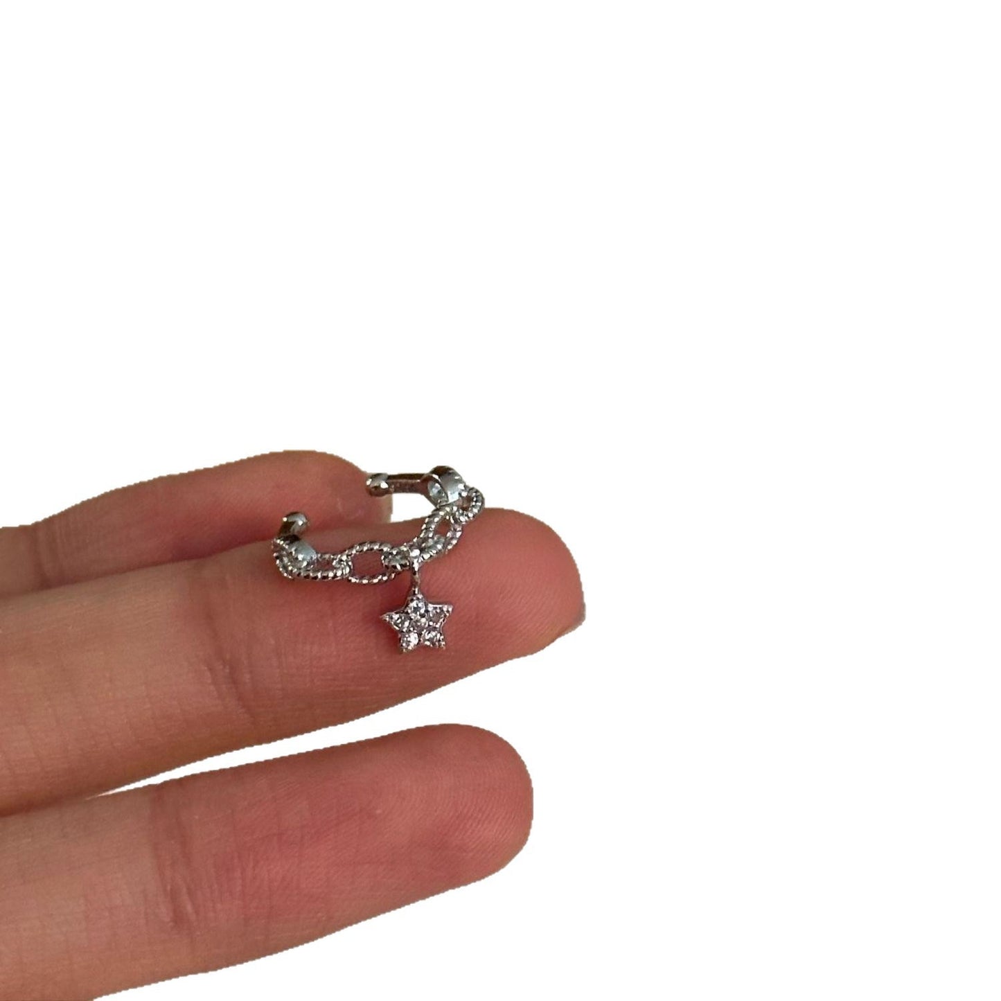 Star Ear Clip Unique Light Luxury High Earrings