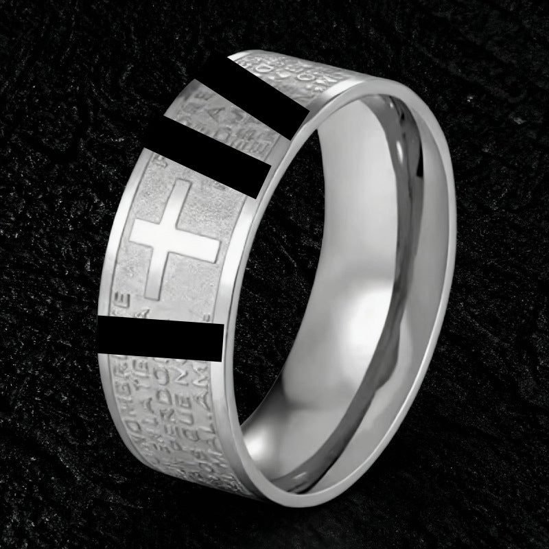 Men's Titanium Steel Stainless Simple Niche Advanced Fashion Ring