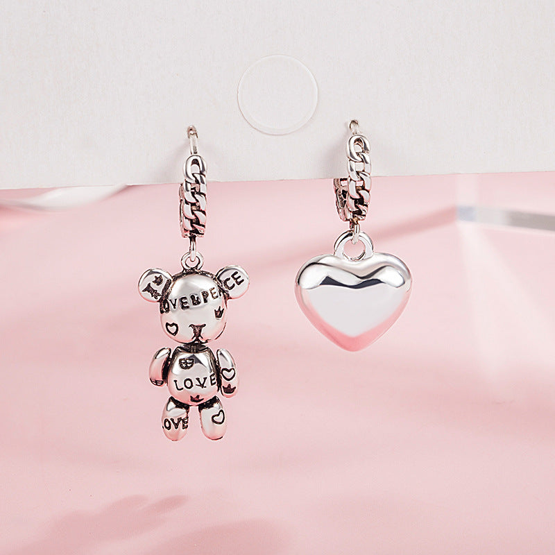 Women's Style Fashionable Asymmetric Unique Alphabet Letter Retro Rings