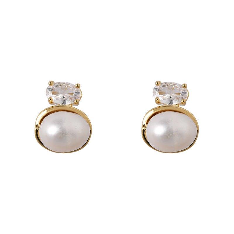Fashion Elegant Freshwater Natural Pearl Ear Earrings