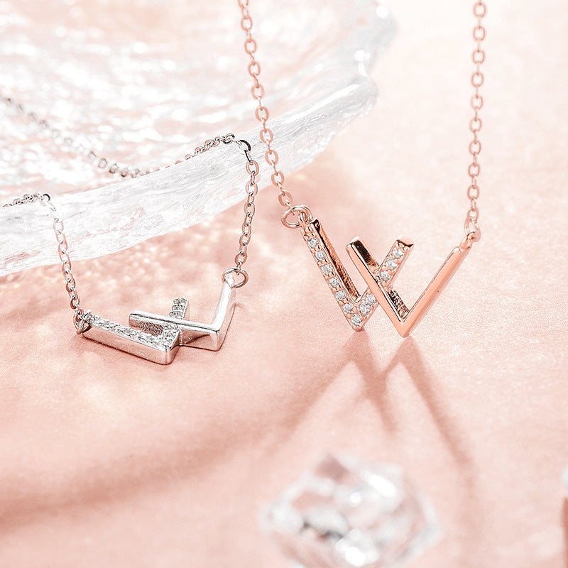Women's Creative Letter Clavicle Chain Simple Affordable Luxury Necklaces