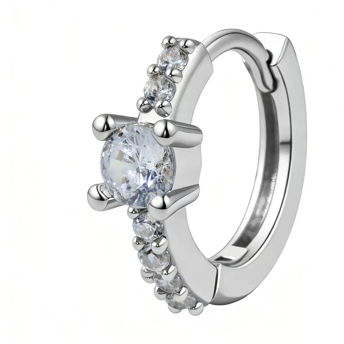 Women's Light Luxury Geometric Flash Clip Simple Fashion Exquisite Inlaid Rings
