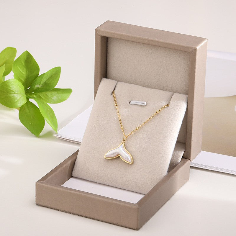 Women's Ocean Style Fish Ornament Random Match Titanium Necklaces
