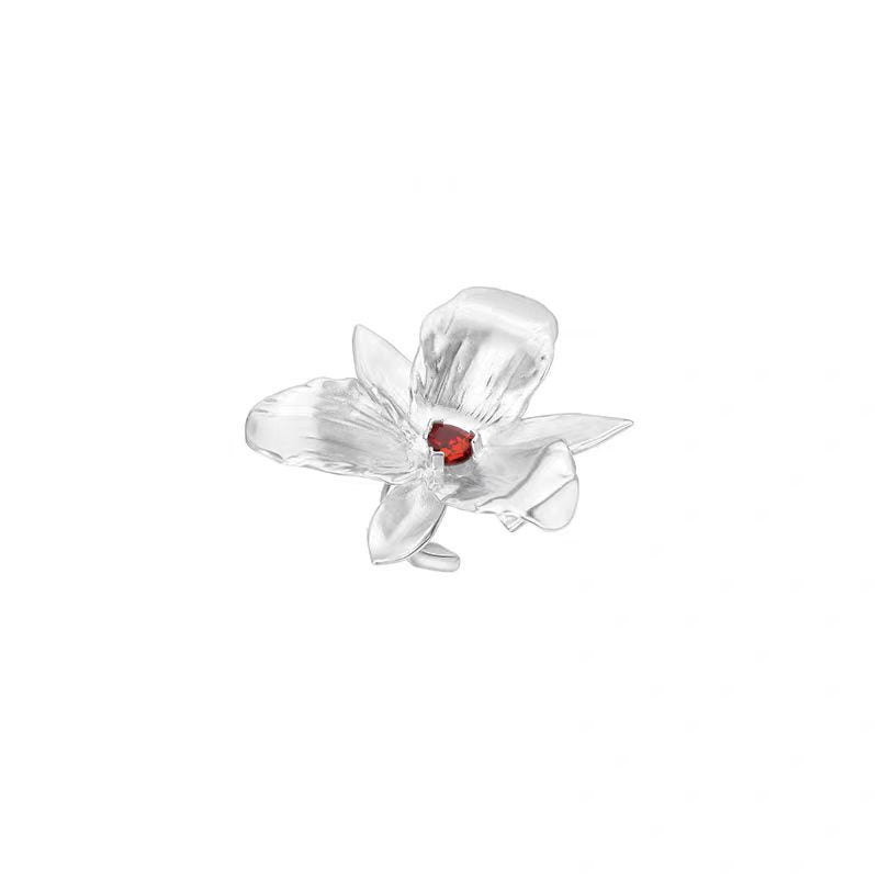 Women's Retro High Sense Simple Niche Design Flower Stud Earrings