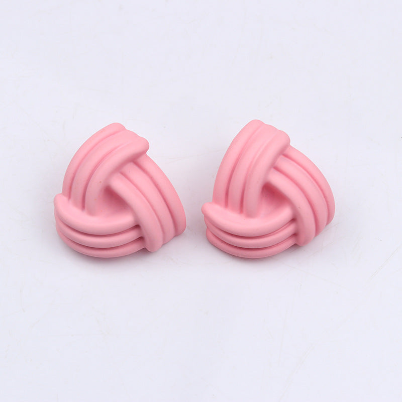 Spray Paint Acrylic Simple Personality Korean Rings