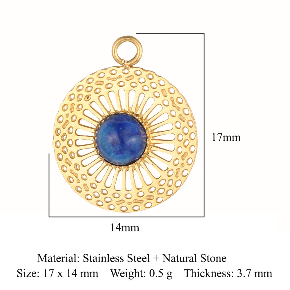 Steel Water Drop Shape Ornament Accessories Pendants