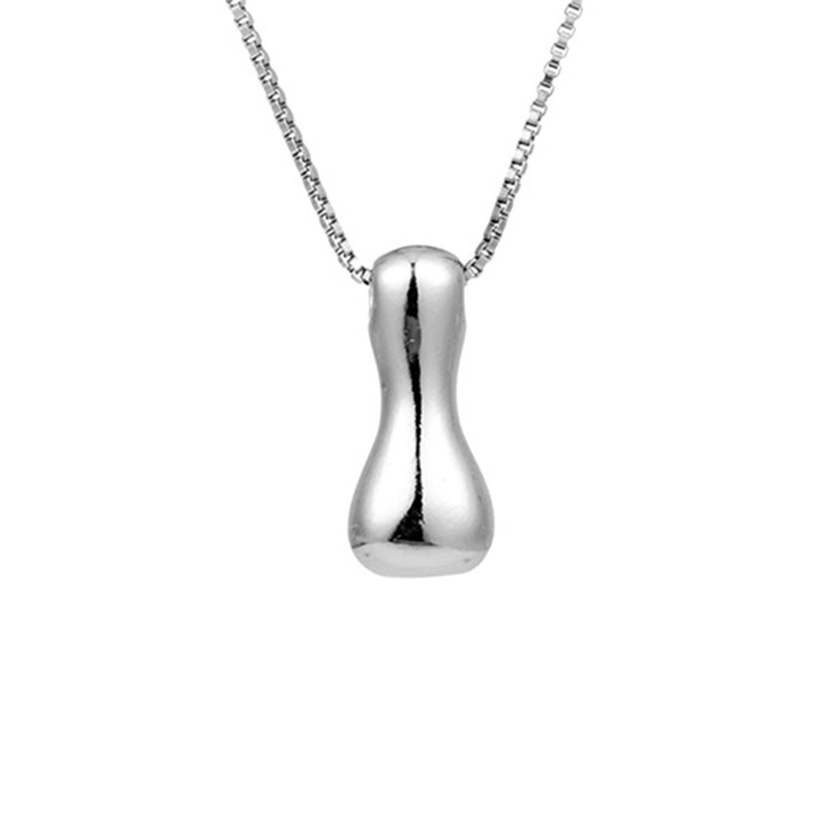 Letter Hip Hop Sier Chubby Clavicle Pendants