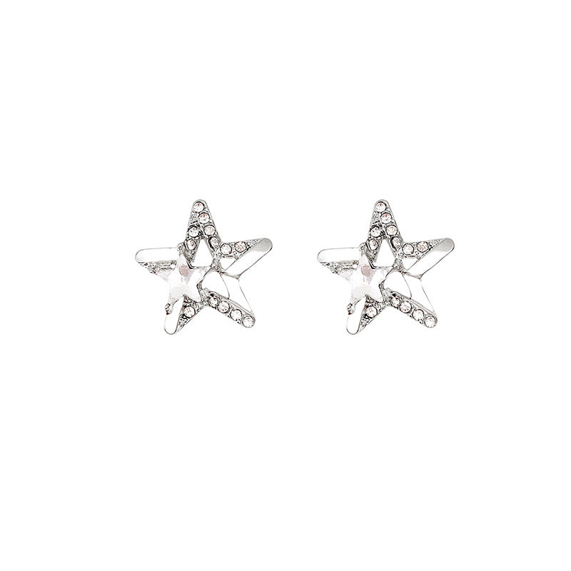 Star Ear Female Small Simple Temperament Wild Rings