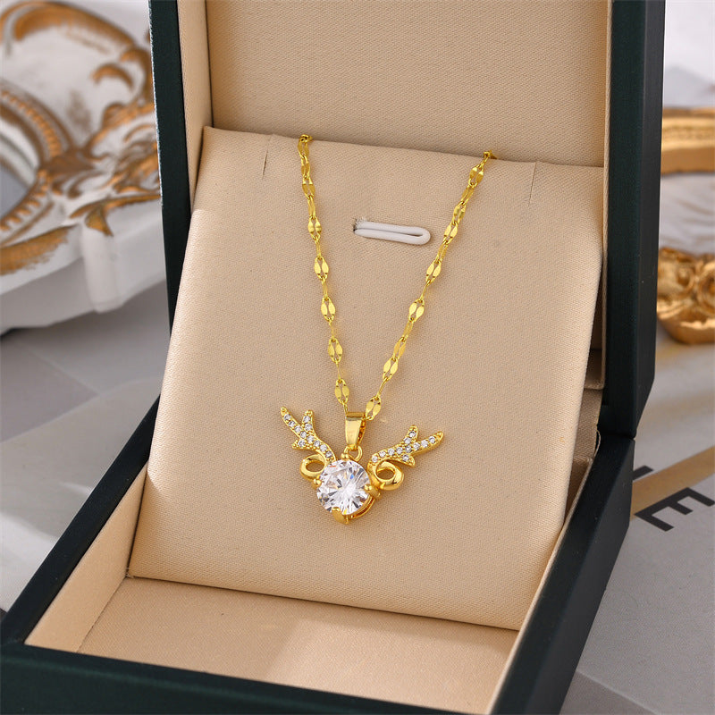 Women's Titanium Steel Ornament Simple Fashion Personality Necklaces