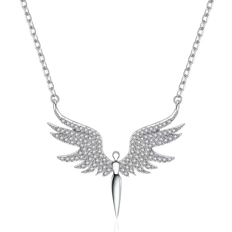 Women's Angel Wings Style Long Elegance Creativity Necklaces