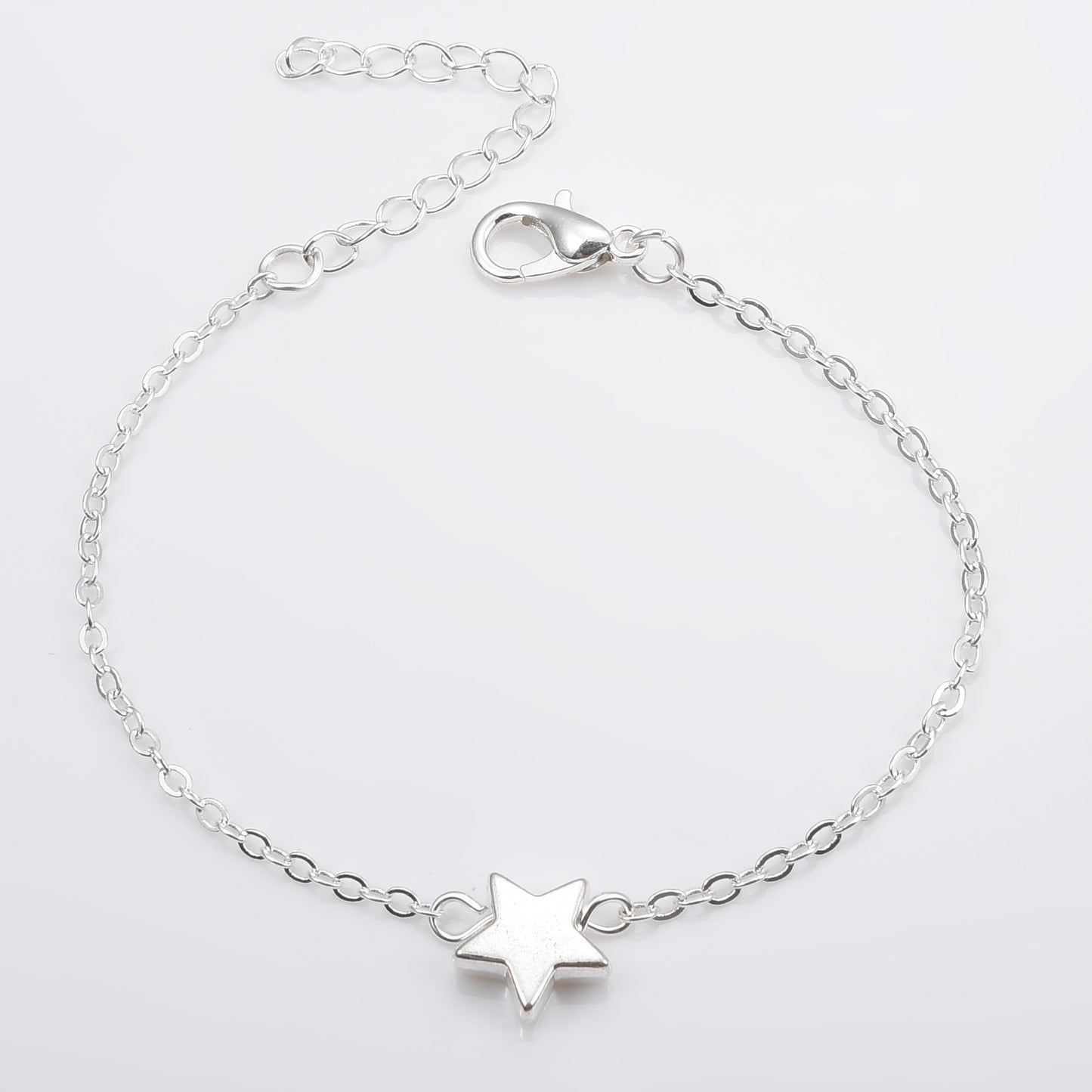 Simple Metal Five-pointed Star Chain Fashion Retro Bracelets