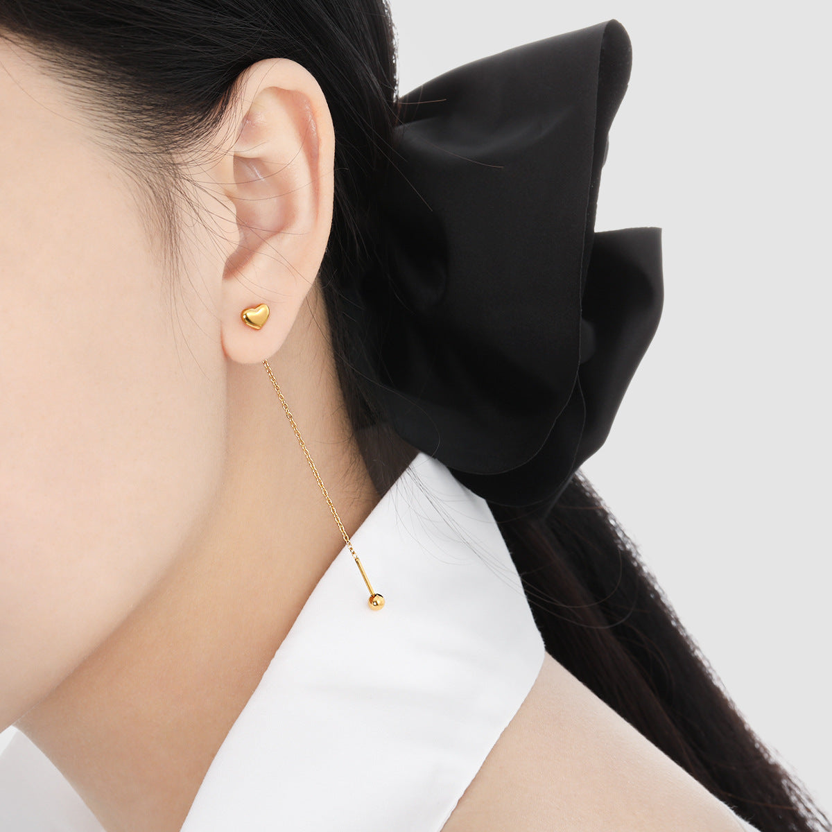 Women's Simple Heart Shape Earline Fashion Personality Ear Line