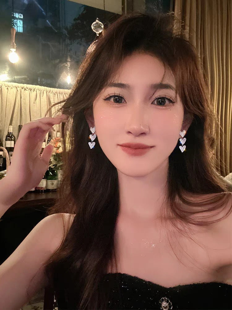 High-grade Tassel Female Personality Bridal Dress Earrings