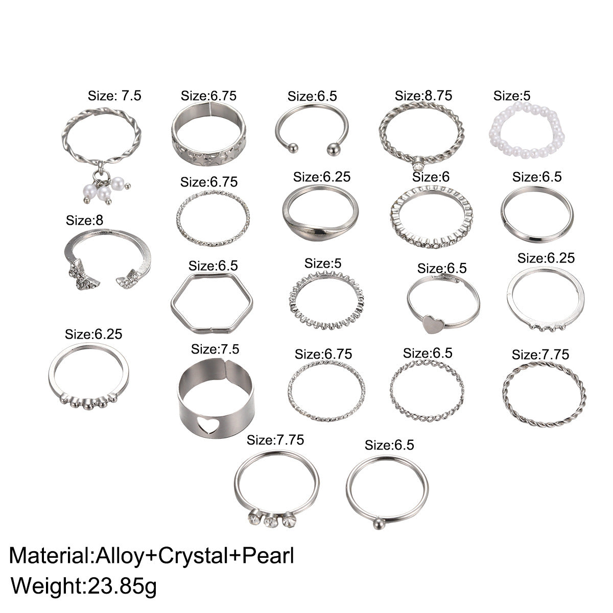 Heart With Opening More Than Knuckle Rings
