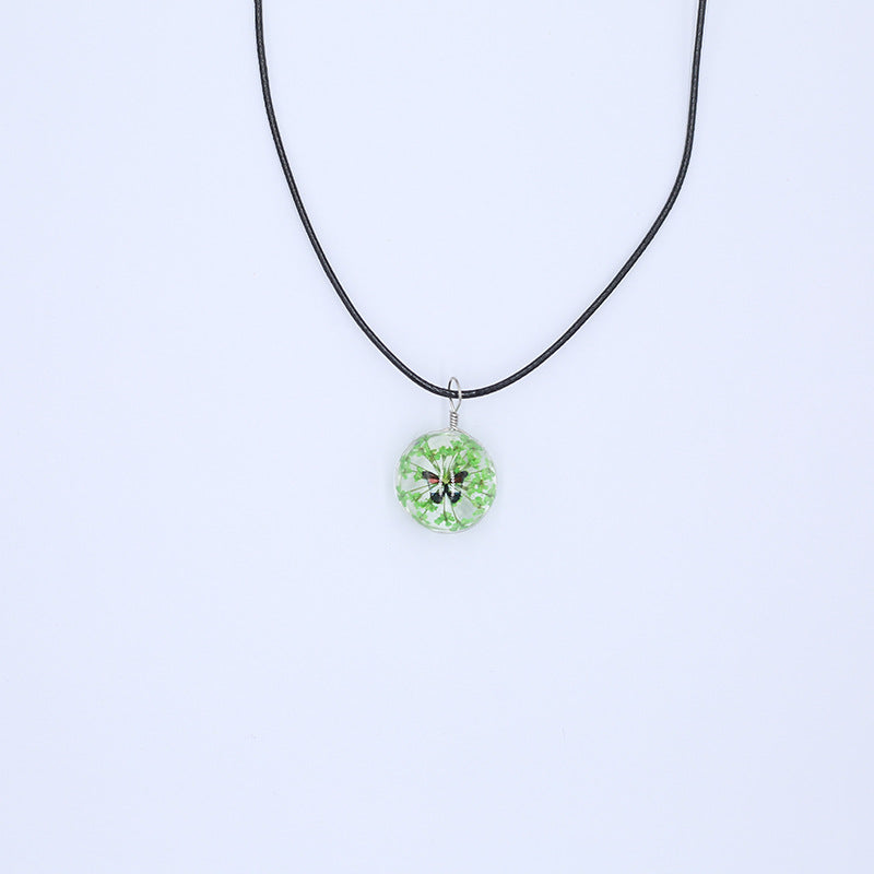 Ornament Natural Dried Flower Simple Handmade Necklaces