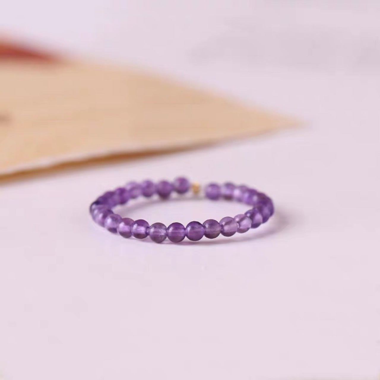 Fine Natural Amethyst Female Design Light Rings
