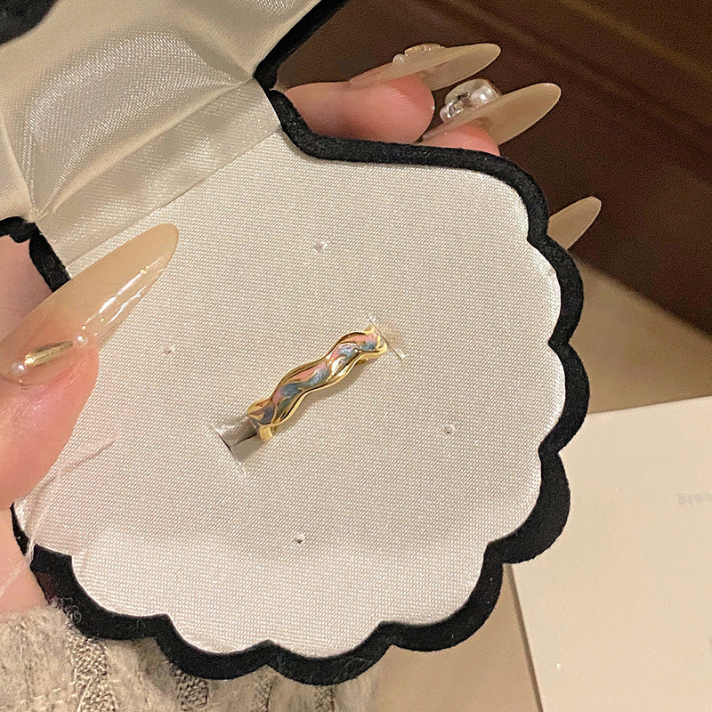 Female Light Luxury Minority Quiet Butterfly Ring