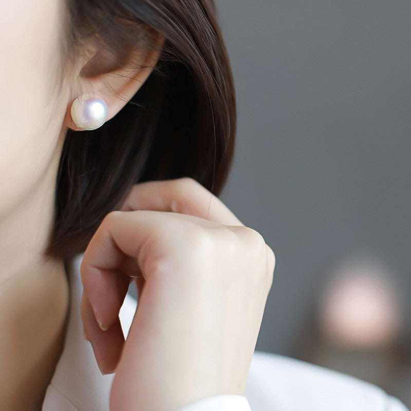 Aura Essence Pearl Big Ear High-grade Earrings