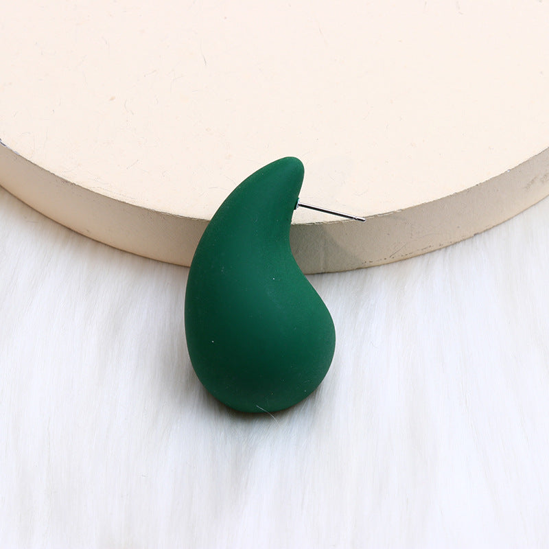 Women's Acrylic Water Drop Large Fashion Niche Earrings