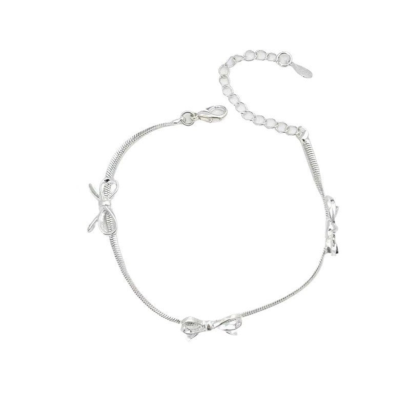 Women's Design Bow Snake Bones Chain High Sense Necklaces