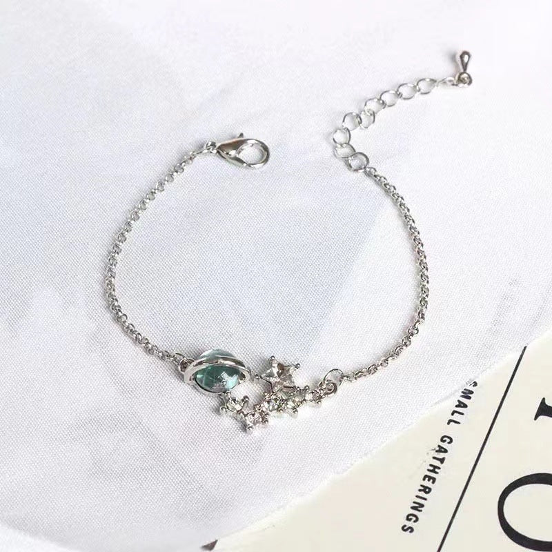 Dream Starry Sky Colorful Star Ball Universe Key Pink Bracelets