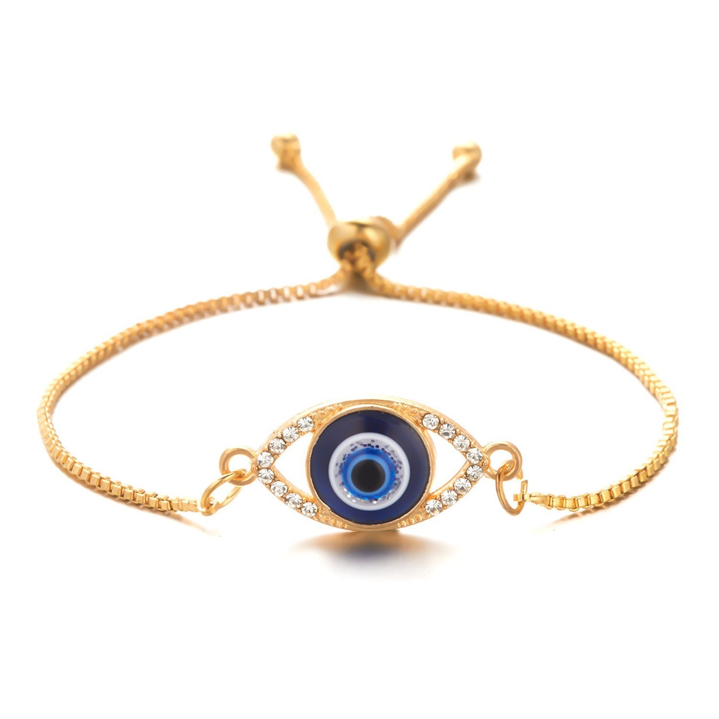Turkish Devil's Eye Adjustable Vintage Blue Eyes Zircon Bracelets