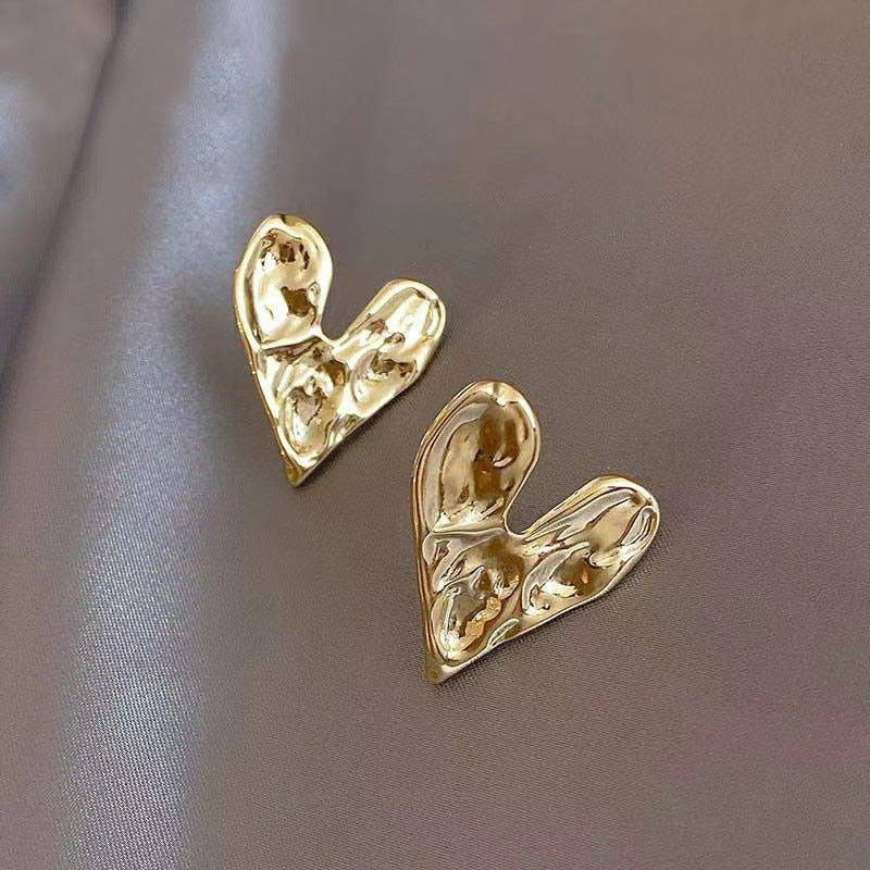 Women's Sier Needle Retro Geometric Metal Design Earrings