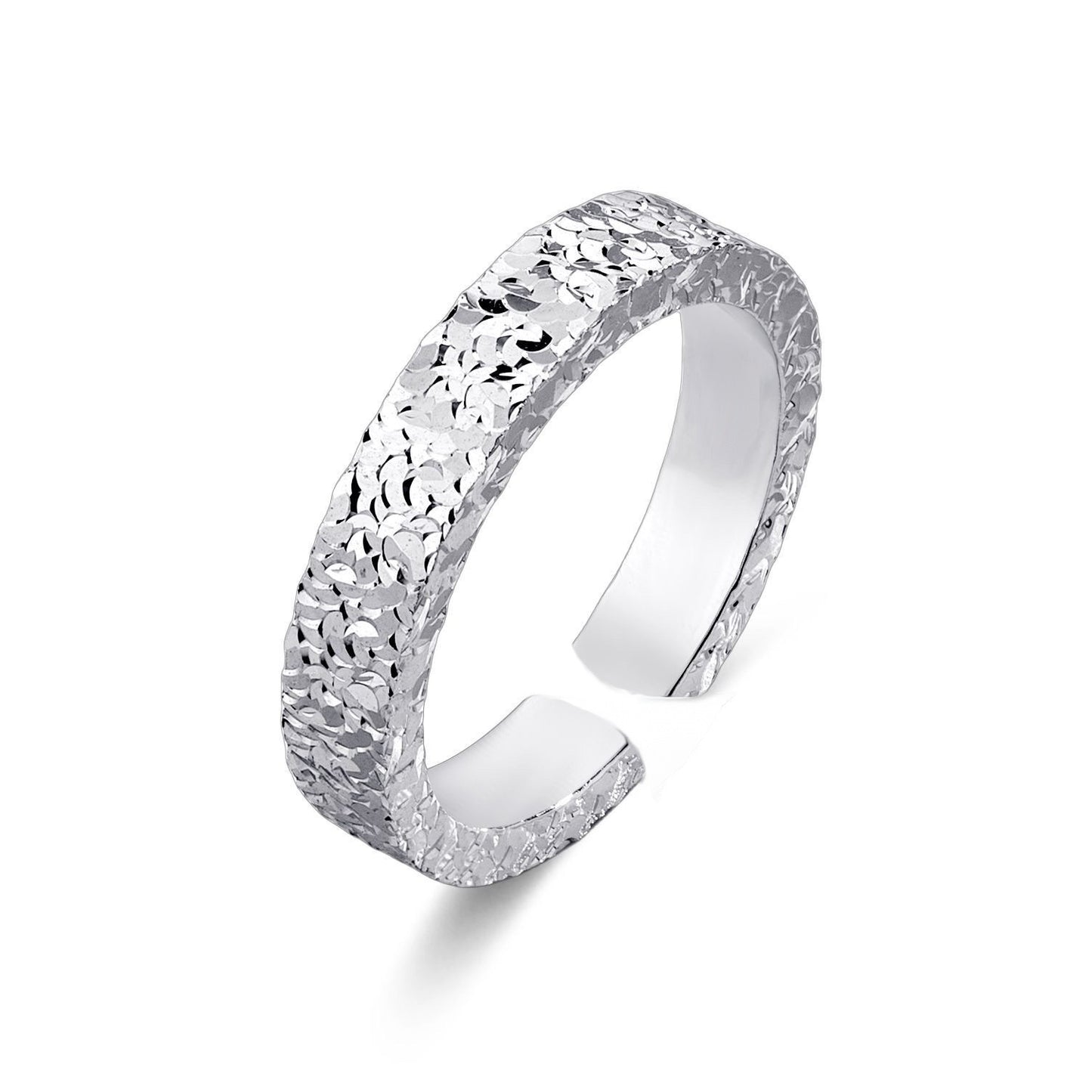 Women's & Men's Ice Crushed Three-sided Special Interest Light Luxury Rings