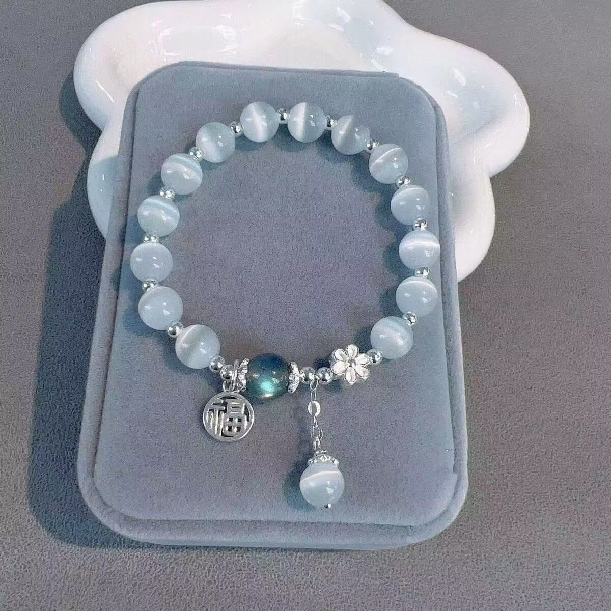 Female Design Gray Moonlight Simple Gift Bracelets