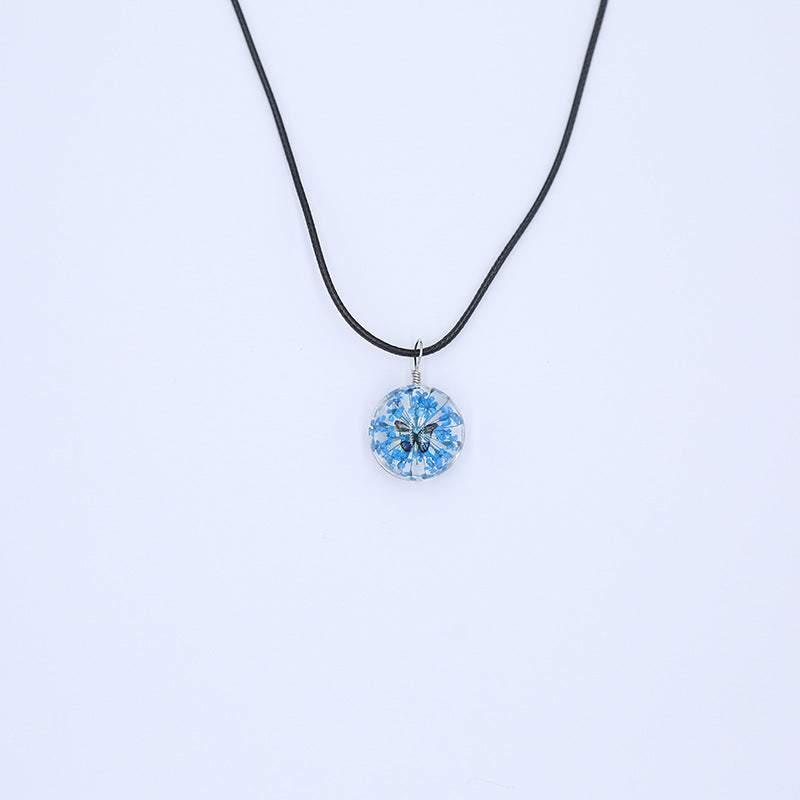 Ornament Natural Dried Flower Simple Handmade Necklaces
