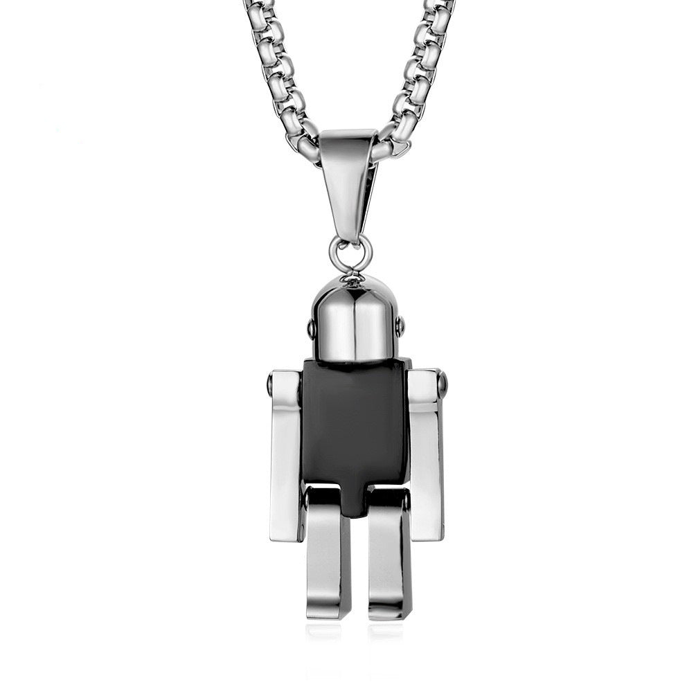 Steel Robot Hip Hop Style Hipster Pendants