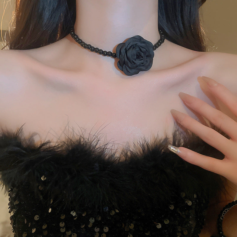 Net Yarn Flowers Ribbon Heart Fashion Necklaces