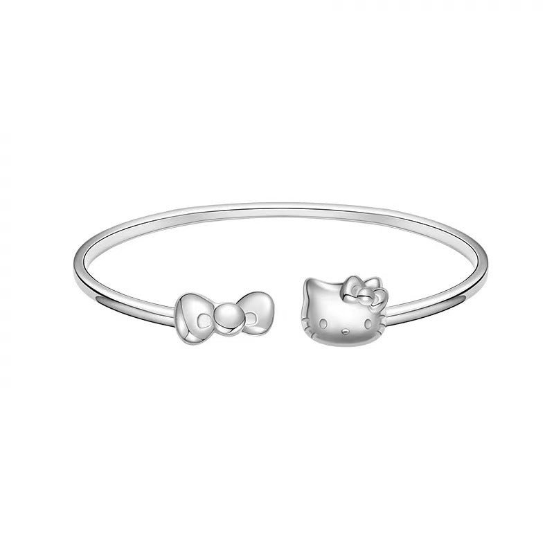 Cute Hello Kitty Female Light Luxury Minority Opening Bracelet