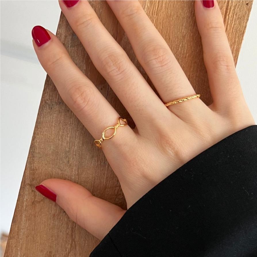 Korean Jewelry Sterling Sier Twisted Personality Rings