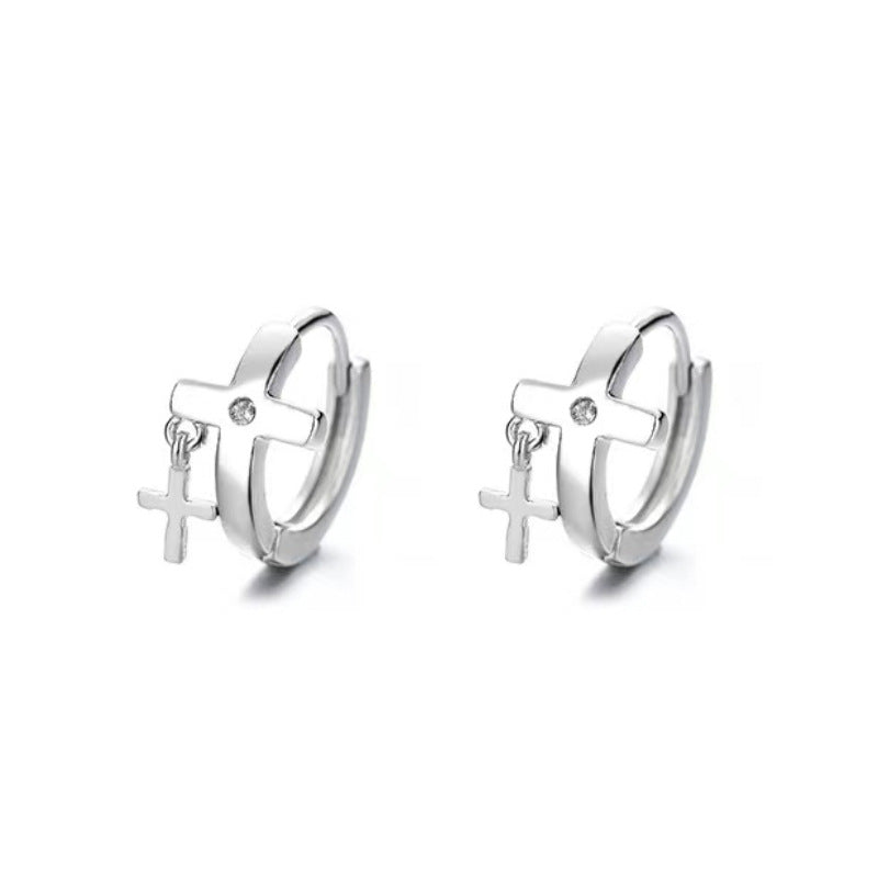 Men's Personality Single Hipster Hip Hop Disco Earrings
