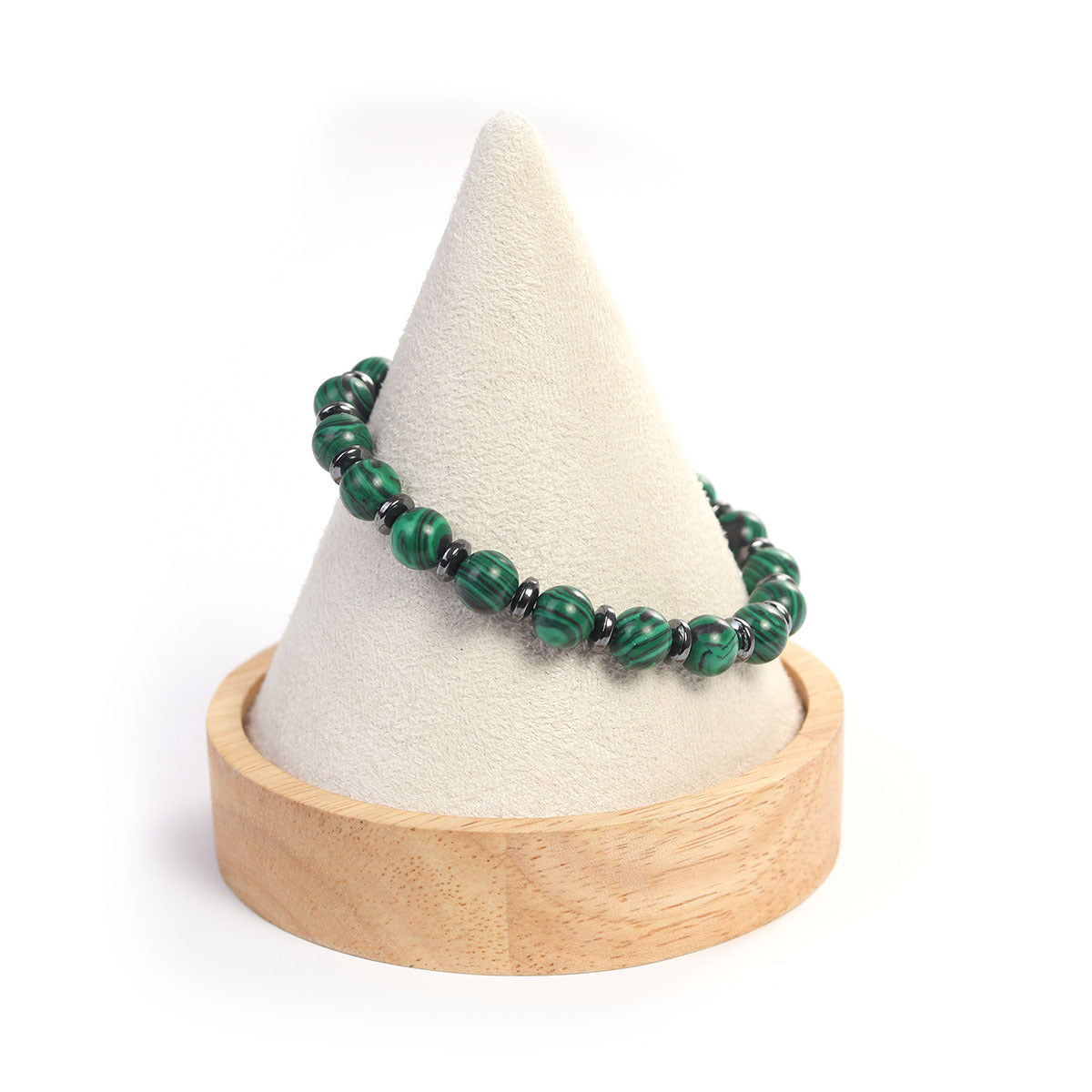 Overseas Beaded Malachite Making Filament Handmade Bracelet