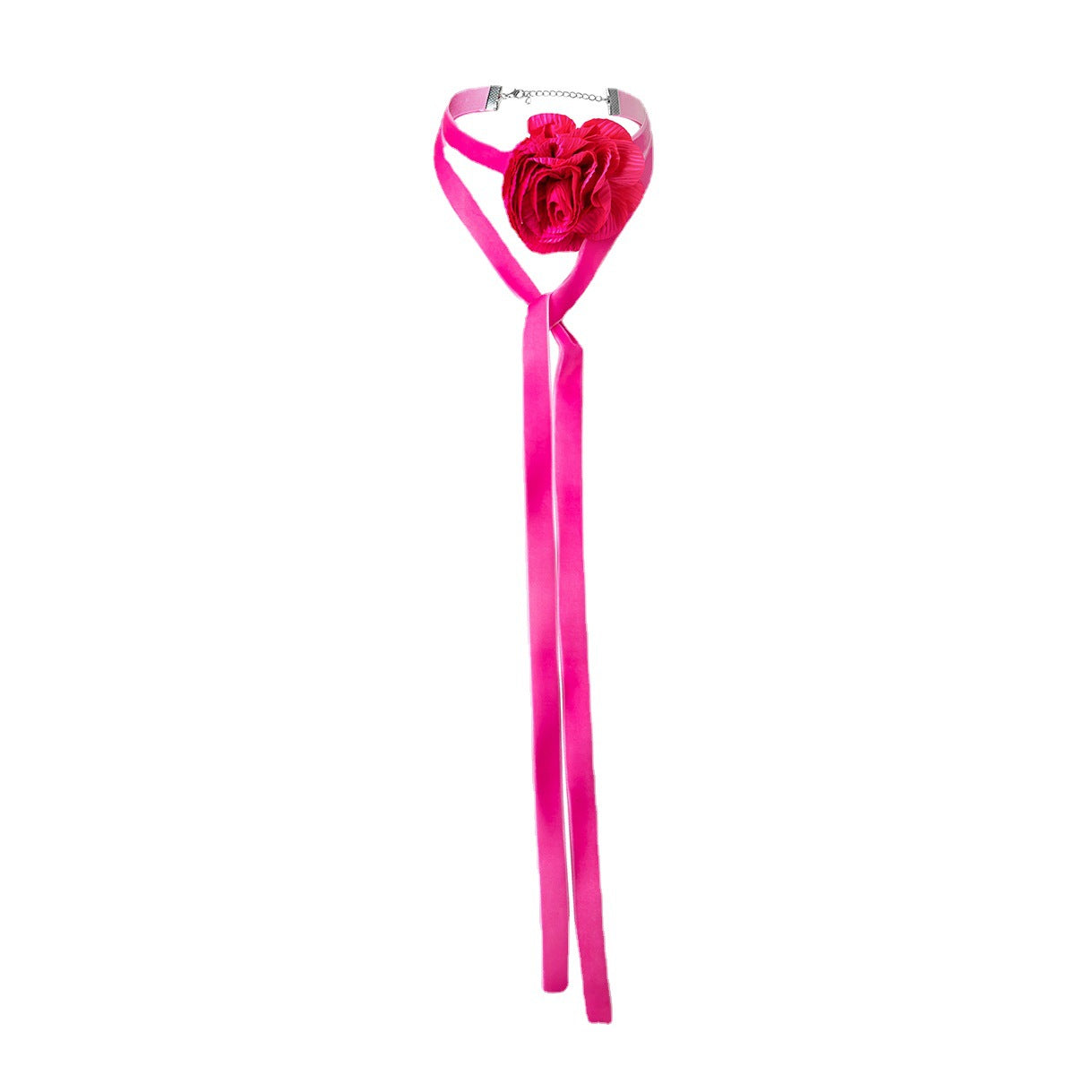 Personality Handmade Rose Creative Long Flower Necklaces