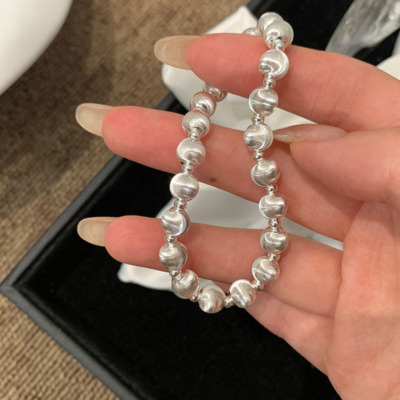 Laser Cat's Eye Beads Metal Female Niche Design Personality Bracelets