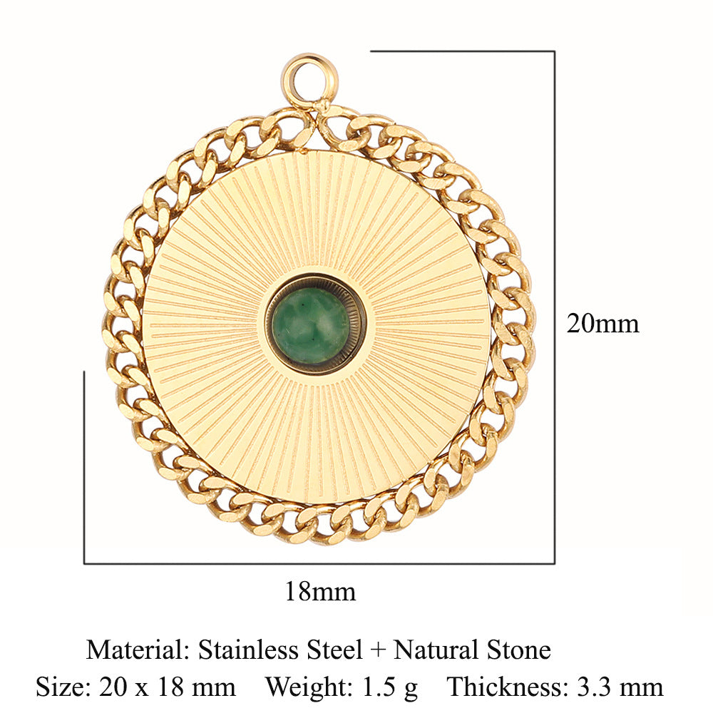 Steel Water Drop Shape Ornament Accessories Pendants