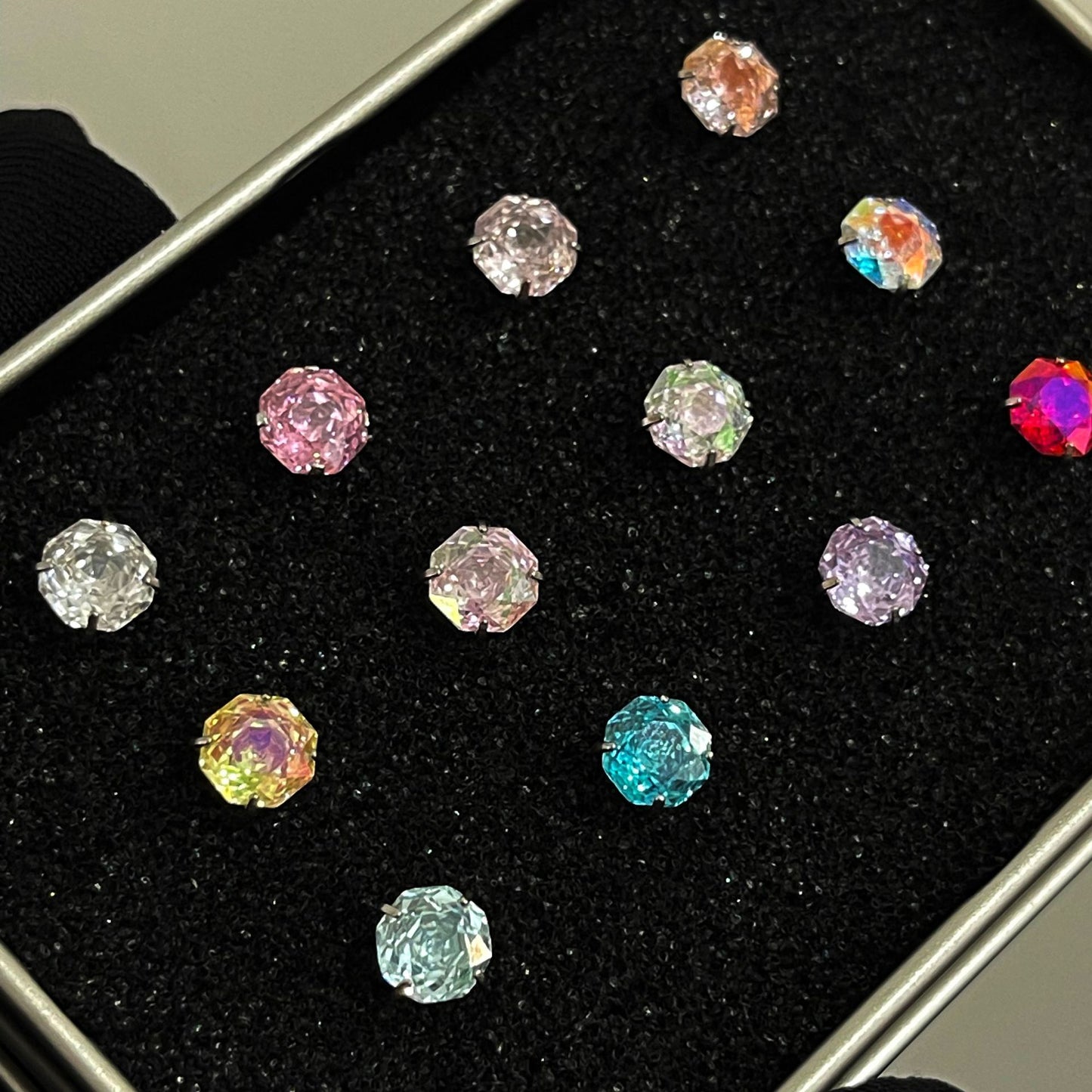 Women's Millennium Rose Screw Titanium Steel Piercing Earrings