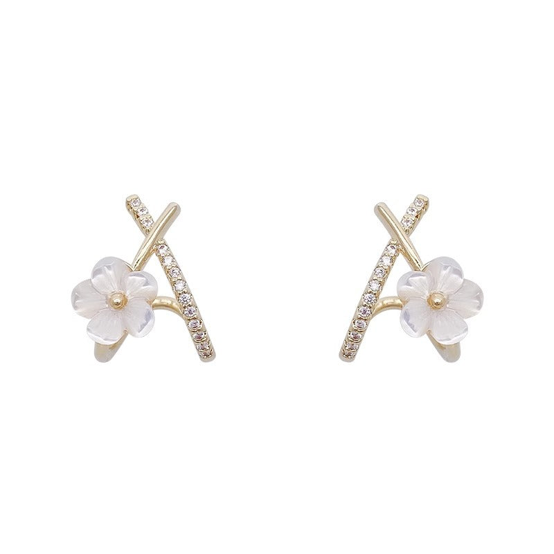 Women's Shell Flower Trendy Niche Design High-grade Light Rings