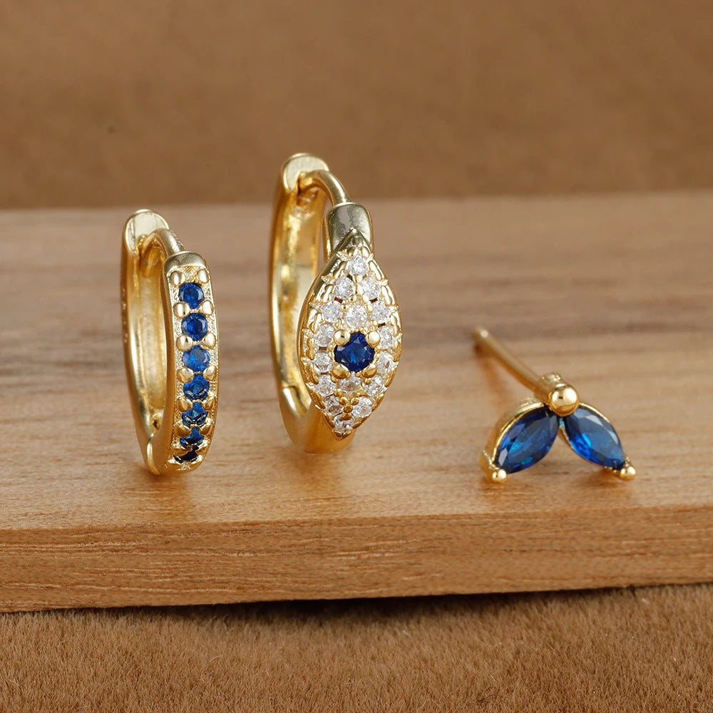Elegant Generous Fashion Suit Evil Eyes Earrings