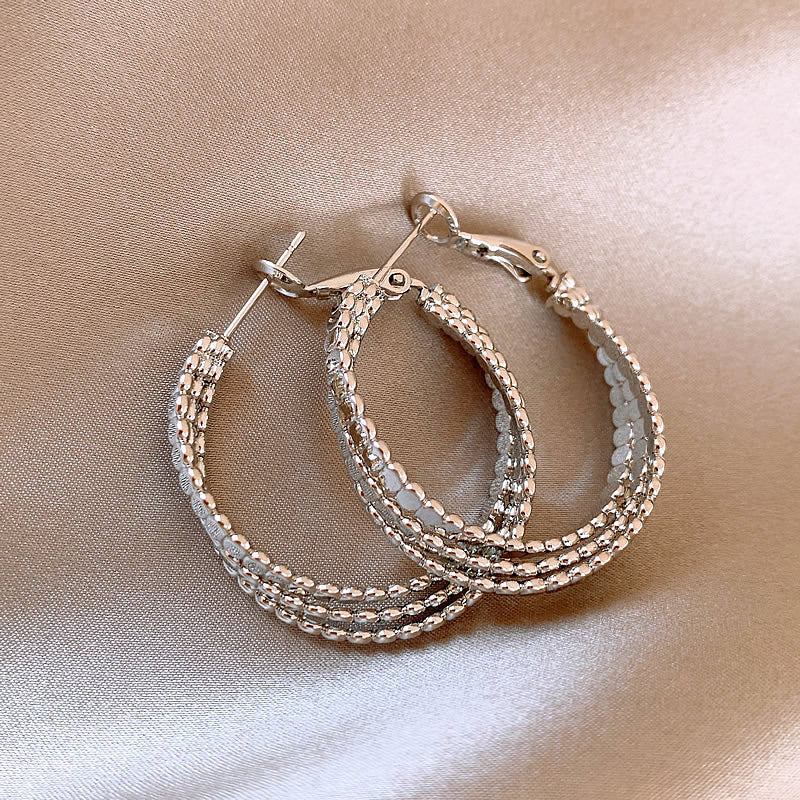 Women's Wind Irregular Twisted Ear Unique High Sense Earrings